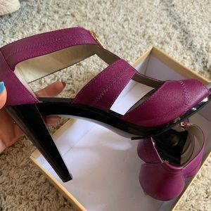 Michael Kors purple heels. Only worn once!